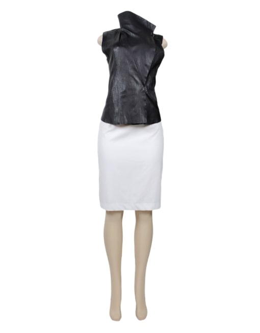KUT FROM THE KLOTH Leather Vest-Front Closed-eKlozet Luxury Consignment
