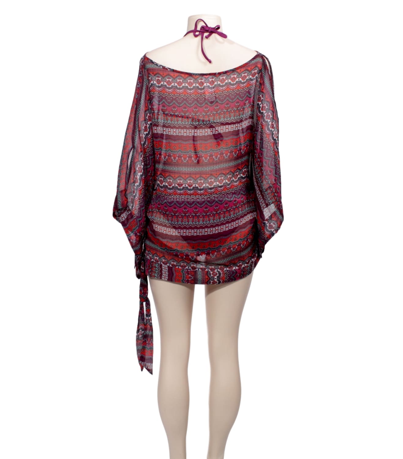 YAMAMAY PRINTED COVERUP-Back - eKlozet Luxury Consignment