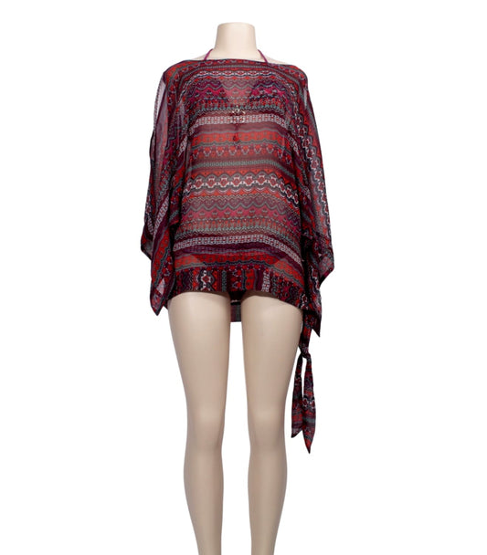 YAMAMAY PRINTED COVERUP -Front- eKlozet Luxury Consignment