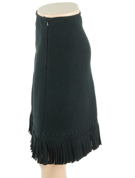 ALAIA Knee Length Wool Skirt w/ Tags- eKlozet Luxury Consignment Boutique