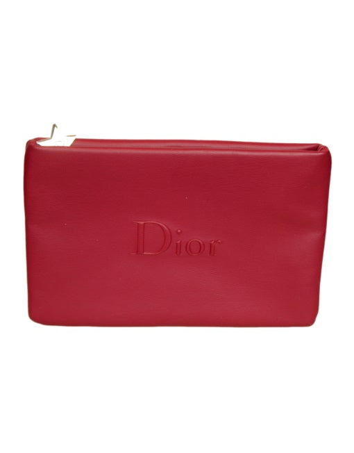 CHRISTIAN DIOR Leather Cosmetic Bag