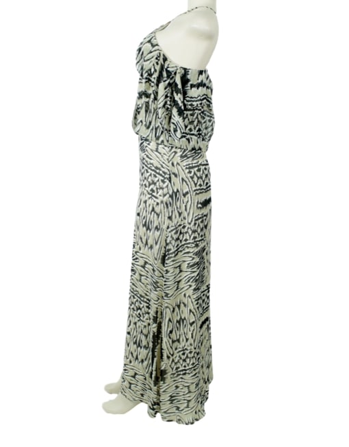 BCBGMAXAZRIA Silk Abstract Print Maxi Dress - eKlozet Luxury Consignment