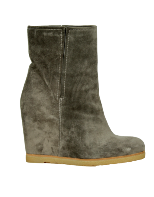 STUART WEITZMAN Suede Wedge Ankle Boots Right Side